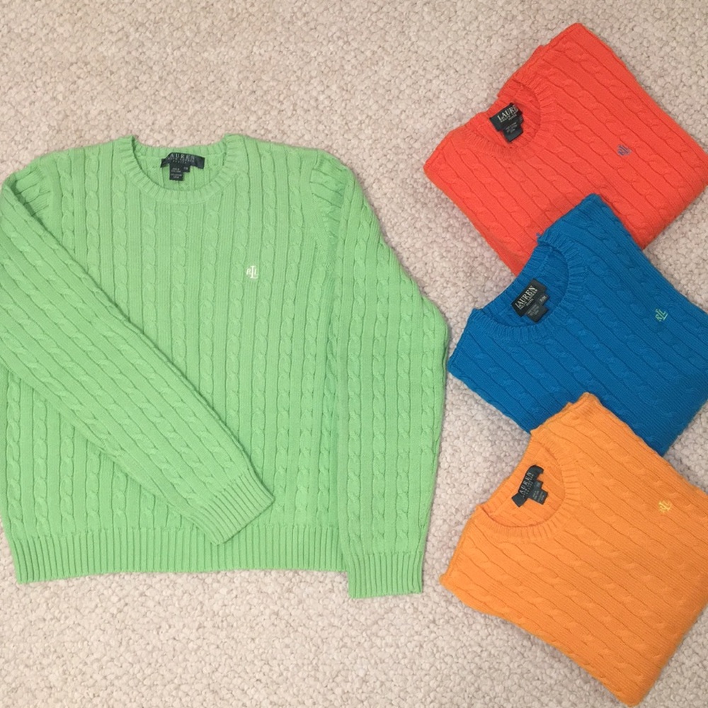 Lauren Ralph Lauren Women’s Cable-knit Sweaters Set of 4
